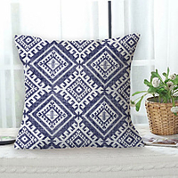 Geometric Vintage Double Side Cushion Cover 1PC Soft Decorative Square Throw Pillow Cover Cushion Case Pillowcase for Sofa Bedroom Livingroom Outdoor Superior Quality Machine Washable Outdoor Cushion for Sofa Couch Bed Chair miniinthebox