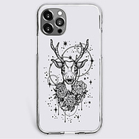 Geometry Animal Case For Apple iPhone 12 iPhone 11 iPhone 12 Pro Max Unique Design Protective Case Shockproof Back Cover TPU