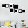 Geometry Art Wall Sticker Mirror Wall Stickers Decorative Self Adhesive