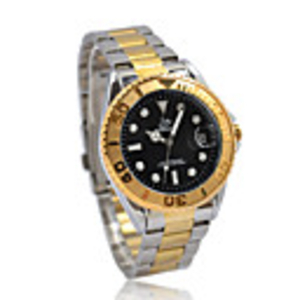 Gift Unique Golden Mechanical Auto Mens Watch UN1