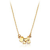 Gilded Dog And Bone Pendant Necklace