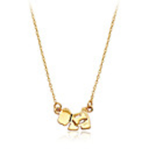 Gilded Dog And Bone Pendant Necklace