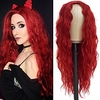 Ginger Orange Color Loose Wave Hair Replacement Wigs for Fashion Women Heat Resistant Synthetic None Lace Wigs with Bangs miniinthebox