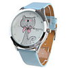 Girl Women Watch Azure Watchband White Dial Plate 214