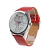 Girl Women Watch Red Watchband White Dial Plate 214