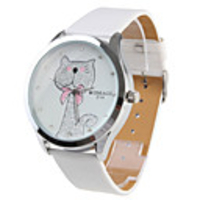 Girl Women Watch White Watchband White Dial Plate 214