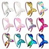 girls headbands headbands for girls sequins mermaid headbands fish tail headbands hair accessories for girls (12 girls headbands mermaid fish tail)