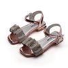 girls sandals korean princess crystal shoes 2021 new summer soft-soled children