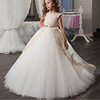 Girls Winter Dress Christmas White Red Children
