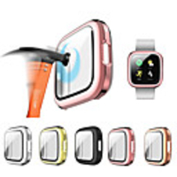 Glass and case For Fitbit Versa 2 Tempered bumper Screen Protector and cover Versa 2 watch Accessories