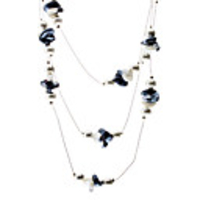 Glass Bead Coloured Glaze Necklace