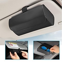 Glasses Holder for Car Sun Visor Leather Sunglasses Clip Storage Case Automotive Interior Accessories Apply to All Car Models 1PCS miniinthebox