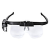 Glasses type reading magnifier with lamp multi lens exchange 11642dc