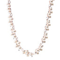Gleaming Pearl Crystal Necklace
