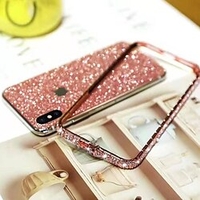 Glitter Rhinestone Case For Apple iPhone 13 Pro Max 12 11 iPhone SE 2022 2020 X XR XS Max 8 7 Plus Sparkle Diamond Bumper Back Cover Metal Shockproof miniinthebox