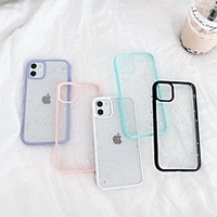 Glitter Shine Case For Apple iPhone 12 Pro Max iPhone SE 2020 iPhone 11 Pro Max XS Max XR X 7 8 Plus 6 6s Plus Transparent TPU Back Cover Coque miniinthebox