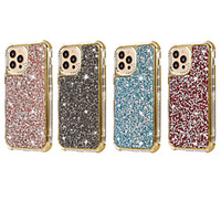 Glitter Shine Phone Case For Apple iPhone 13 12 Pro Max 11 SE 2020 X XR XS Max 8 7 Shockproof Dustproof Rhinestone Glitter Shine TPU Back Cover miniinthebox
