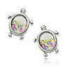 Glitter Small Turtle Ear Studs
