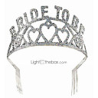 glitter tiara (bride to be)