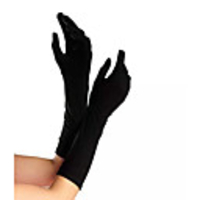 Gloves 1950s Fingertips Satin For Audrey Hepburn Cosplay Halloween Carnival Women