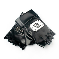 Gloves Inspired by Naruto Hatake Kakashi Anime Cosplay Accessories Gloves PU Leather Men