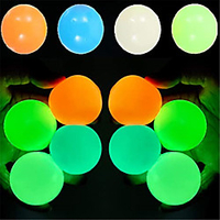 Glow in The Dark Ceiling Balls, Sticky Ball,  Squishy Glow Stress Relief Toys for Kids and Adults Tear-Resistant, Stick to The Wall and Slowly Fall Gifts for Adults Kids,  Toy for ADHD,  OCD,  Anxiety miniinthebox