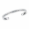god has you in his arms i have you in my heart inspirational cuff bracelet bangle"e engraved memorial bracelet present motivational jewelry for women teen girls