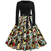 Goddess Floral Vintage Inspired Vacation Dress Dress Women