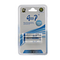 GODP 1350mAh AAA Ni-Mh Rechargeable Battery Set (2 Batteries)