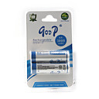 GODP 3000mAh AA Ni-MH Rechargeable Battery Set (2 Batteries)
