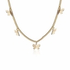gold butterfly necklace for women ladies girls gift her jewelry butterfly choker(gold)