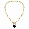 gold chain choker necklace,  14k gold plated fashion designer chunky chain necklace for women