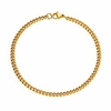 gold cuban link chain bracelet gift rock women men jewelry 18k gold plated stainless steel thin slim cuban curb chain bracelets