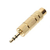 Gold Plated 3.5mm Male to 6.3mm Female Audio Connectors (2-Pack)