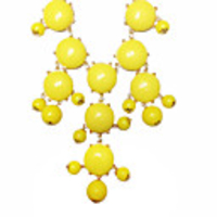 Gold Plated Acrylic Beads Shape Alloy Necklace(Assorted Color)
