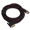 Gold Plated DVI 24 1 M-M Shielded Connection Cable (5M-Length)