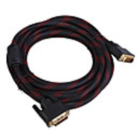 Gold Plated DVI 24 1 M-M Shielded Connection Cable (5M-Length)