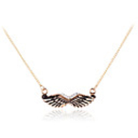 Gold Plated Mustache Shaped Alloy Necklace