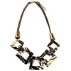 Gold Plated Square Shaped Alloy Necklace