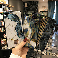 Gold Sprinkle Phone Case For Apple iPhone 12 Pro Max iPhone 11 SE 2020 Shockproof Single Side Mobile Phone Tile Geometric Pattern Glitter Shine TPU Case for iPhone 8 Plus miniinthebox