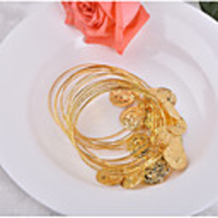 gold synthetic aquamarine ear cuff vintage style guitar number cute earrings jewelry light yellow for stage bar festival 5pcs