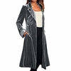 gold velvet long cardigan coat starcy warm casual jacket outerwear overcoat black miniinthebox