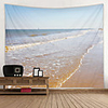 Golden Beach Digital Printed Tapestry Decor Wall Art Tablecloths Bedspread Picnic Blanket Beach Throw Tapestries Colorful Bedroom Hall Dorm Living Room Hanging