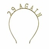golden metal birthday statement tiara style headband novelty party gift for women 29 again