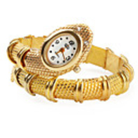 Golden Snake Bracelet Watch
