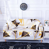 Golden Stripes Print Dustproof All-powerful Slipcovers Stretch Sofa Cover Super Soft Fabric Couch Cover with One Free Boster Case(Chair/Love Seat/3 Seats/4 Seats) miniinthebox
