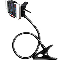 Gooseneck Phone Holder for iPhone 11/11pro/11pro Max Samsung Galaxy S20,  Cell Phone Clip Holder for Bedroom Desktop Office Bathroom Kitchen,  Rotate Freely Lazy Bracket Holder miniinthebox