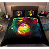 Gorilla Print 3-Piece Duvet Cover Set Hotel Bedding Sets Comforter Cover with Soft Lightweight Microfiber,  Include 1 Duvet Cover,  2 Pillowcases for Double/Queen/King(1 Pillowcase for Twin/Single) miniinthebox