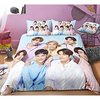 got7 series 3-piece duvet cover set hotel bedding sets comforter cover with soft lightweight microfiber,  include 1 duvet cover,  2 pillowcases for double/queen/king(1 pillowcase for twin/single)