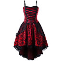 Goth Girl Gothic Goth Subculture Vacation Dress Summer Party Costume Masquerade Women